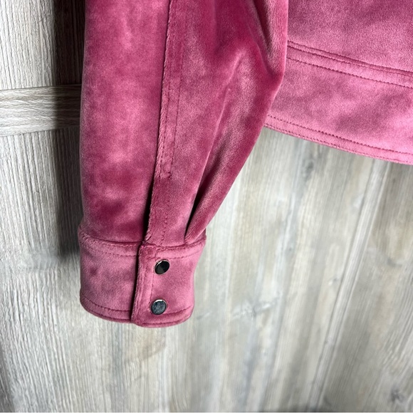 Nine West Velvet Cropped Bomber Jacket - Picture 3 of 6